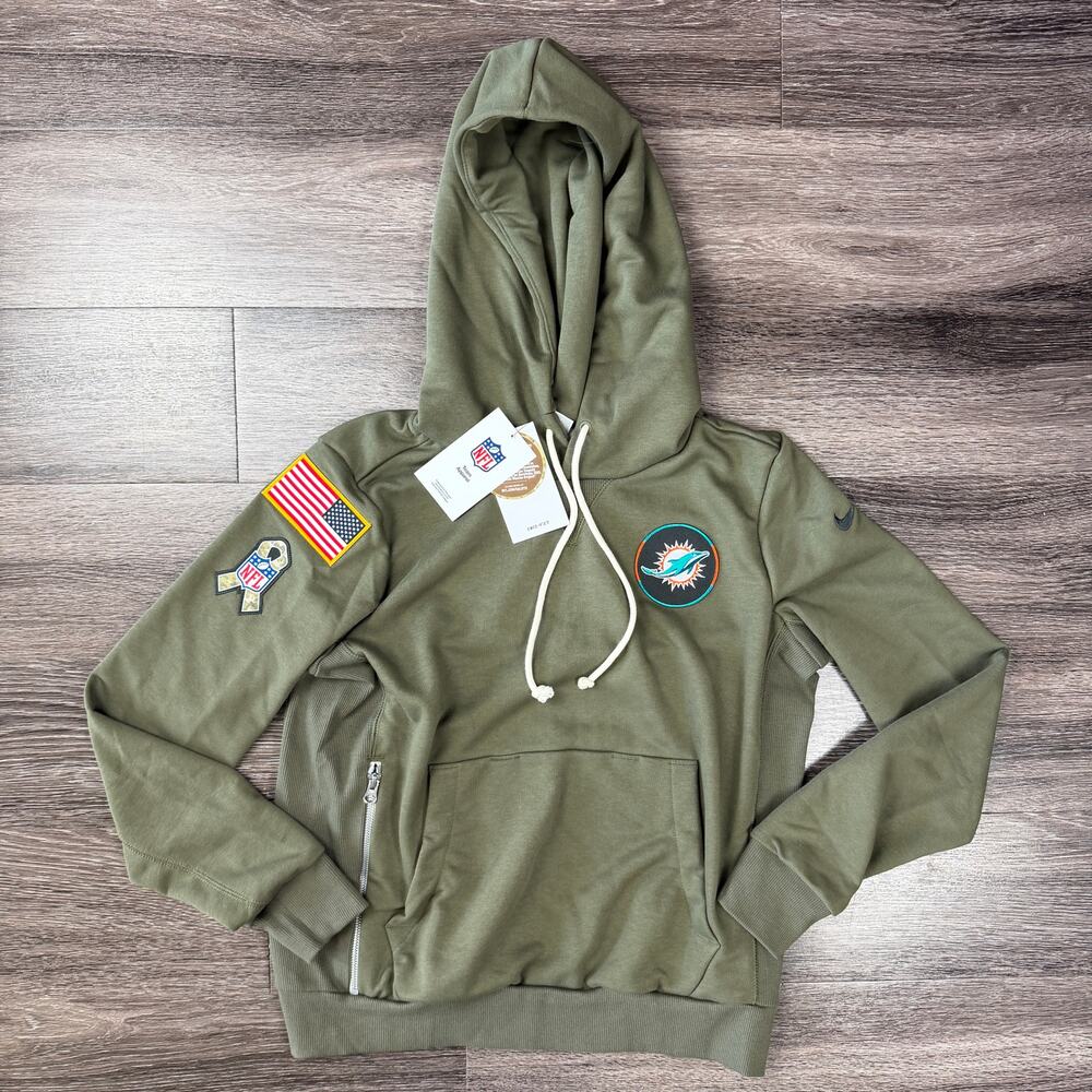 Nike Miami Dolphins 2025 Salute to Service Dri-FIT Hoodie Women's S NWT